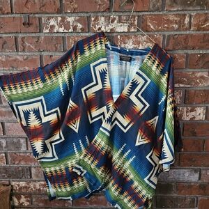 Pendleton Multicolor Geometric Swim Coverup